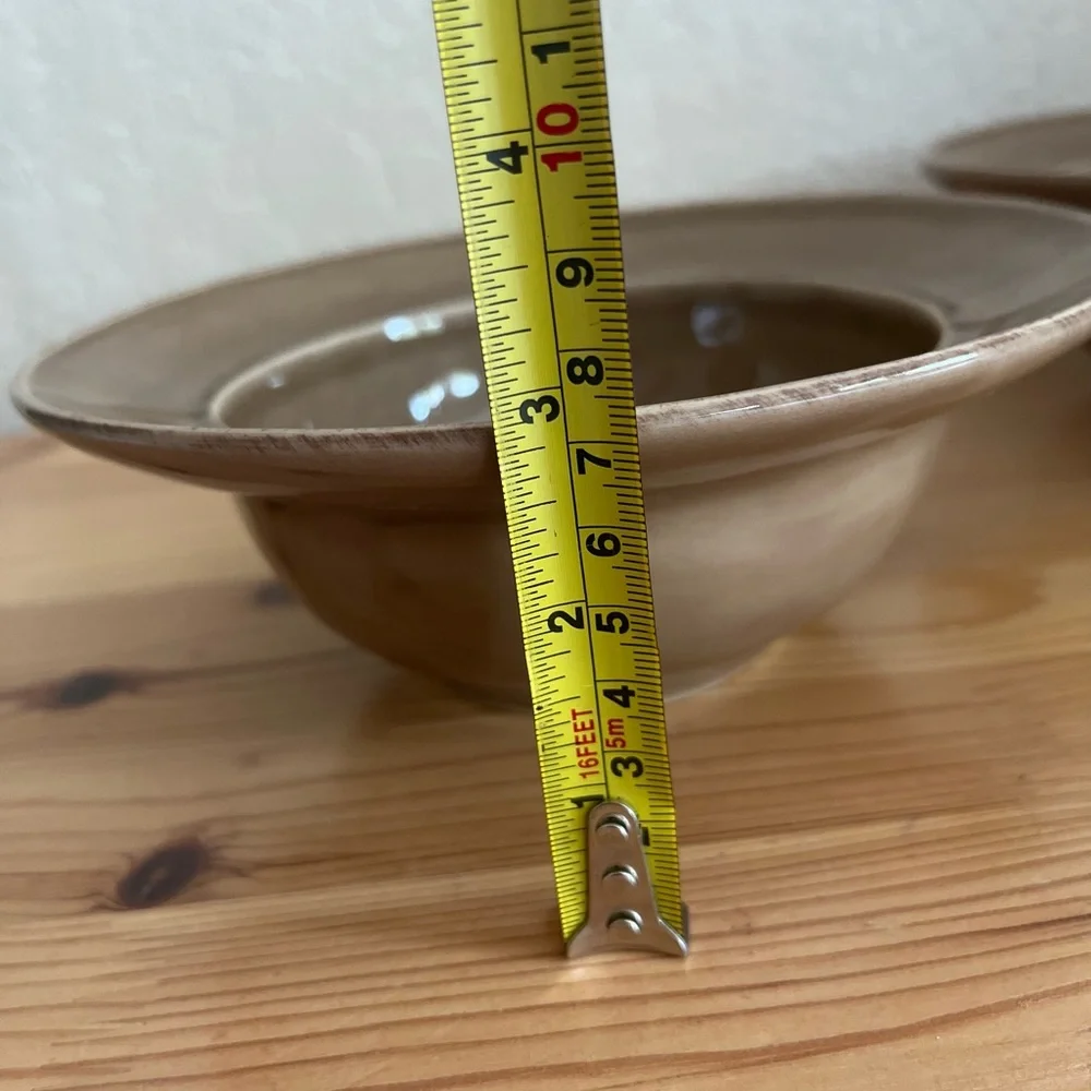 3 Pottery Barn handcrafted soup / cereal bowls